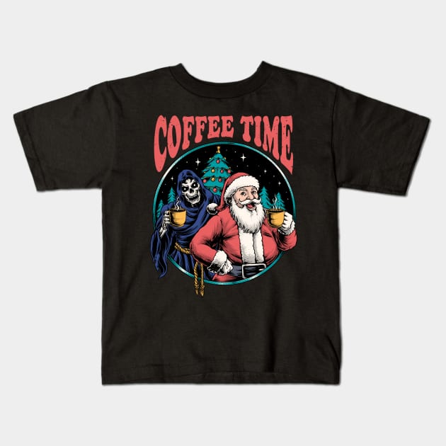 coffee time Kids T-Shirt by sober artwerk